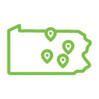 Branch Locations PA Map